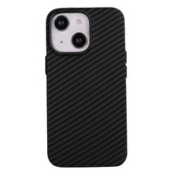 Apple iPhone 13 Case Carbon Fiber Look Zore Karbono Cover - 14