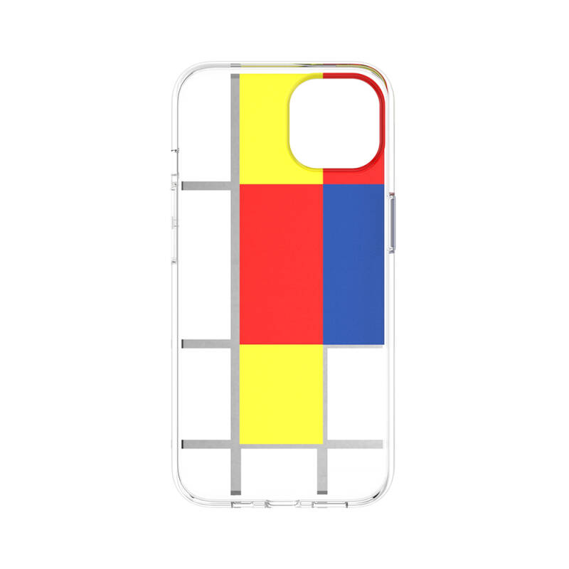 Apple iPhone 13 Case Double IMD Printed Licensed Switcheasy Artist Mondrian Cover - 8