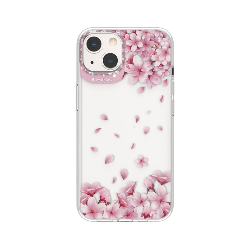 Apple iPhone 13 Case Double IMD Printed Licensed Switcheasy Artist Sakura Cover - 1