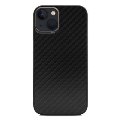 Apple iPhone 13 Case Kajsa Carbon Fiber Collection Back Cover - 1