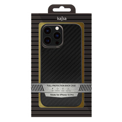 Apple iPhone 13 Case Kajsa Carbon Fiber Collection Back Cover - 8