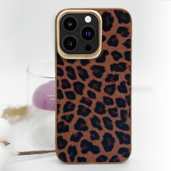 Apple iPhone 13 Case Kajsa Glamorous Series Leopard Combo Cover - 2