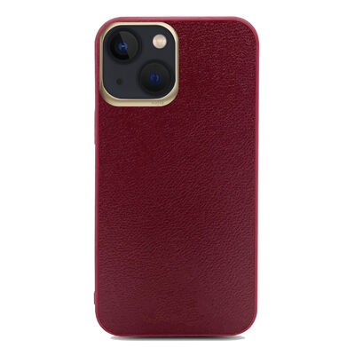 Apple iPhone 13 Case ​Kajsa Luxe Collection Genuine Leather Cover - 12