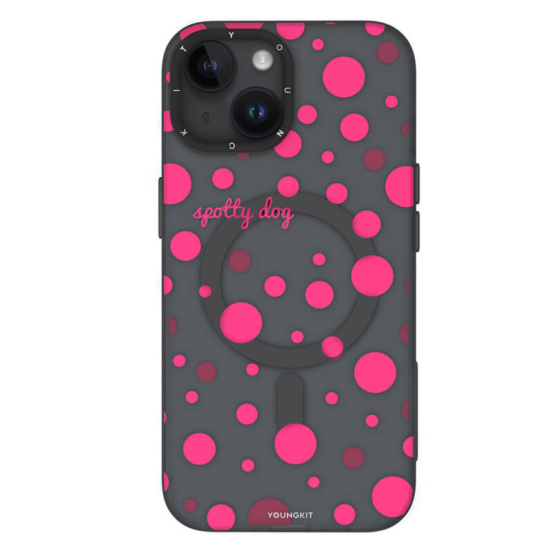 Apple iPhone 13 Case Magsafe Charging Featured Polka Dot Patterned Youngkit Spots Series Cover - 2