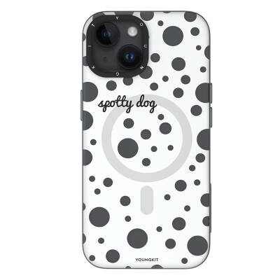 Apple iPhone 13 Case Magsafe Charging Featured Polka Dot Patterned Youngkit Spots Series Cover - 6