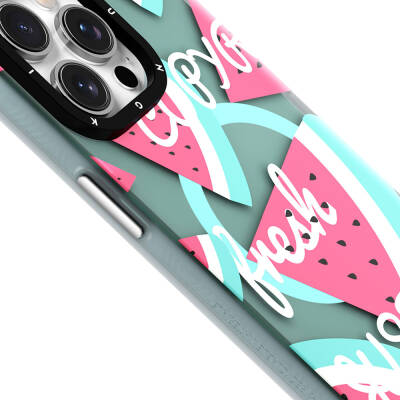 Apple iPhone 13 Case Magsafe Charging Featured Summer Fruit Patterned Youngkit Fruity Flavor Series Cover - 12