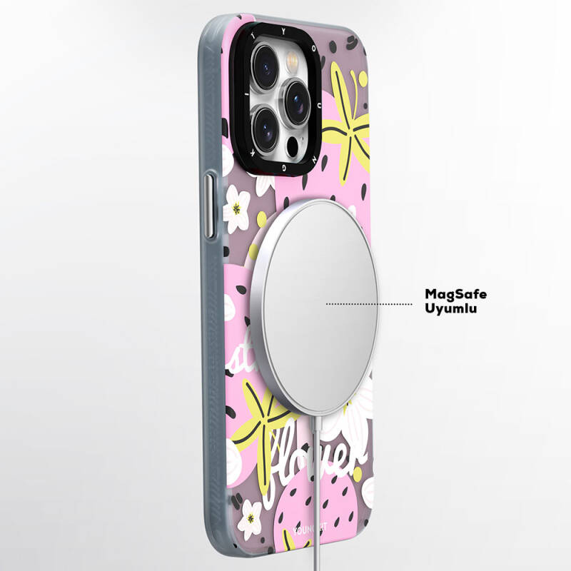 Apple iPhone 13 Case Magsafe Charging Featured Summer Fruit Patterned Youngkit Fruity Flavor Series Cover - 13