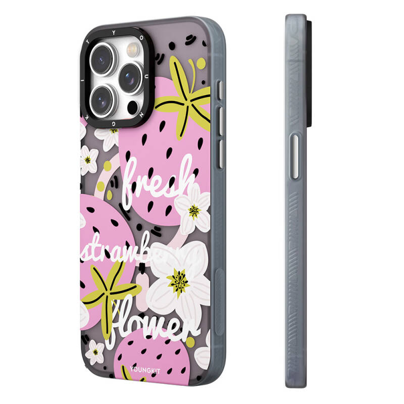 Apple iPhone 13 Case Magsafe Charging Featured Summer Fruit Patterned Youngkit Fruity Flavor Series Cover - 7