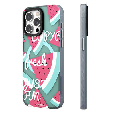 Apple iPhone 13 Case Magsafe Charging Featured Summer Fruit Patterned Youngkit Fruity Flavor Series Cover - 6