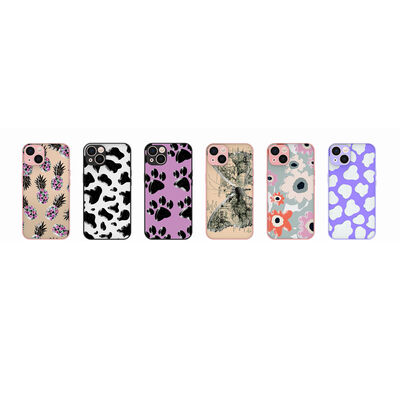 Apple iPhone 13 Case Patterned Camera Protected Glossy Zore Nora Cover - 2