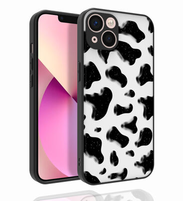 Apple iPhone 13 Case Patterned Camera Protected Glossy Zore Nora Cover - 4