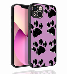 Apple iPhone 13 Case Patterned Camera Protected Glossy Zore Nora Cover - 5