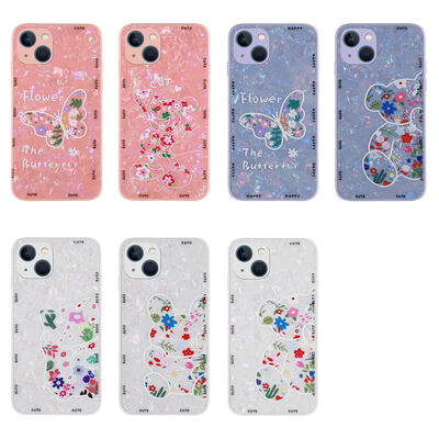 Apple iPhone 13 Case Patterned Hard Silicone Zore Mumila Cover - 2