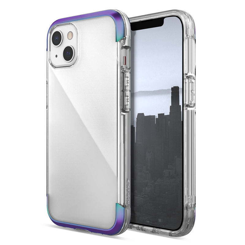 Apple iPhone 13 Case Raptic Air Series Airbag Design Metal Corner Transparent Cover - 3