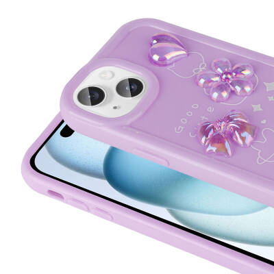 Apple iPhone 13 Case Relief Figured Shiny Zore Toys Silicone Cover - 7