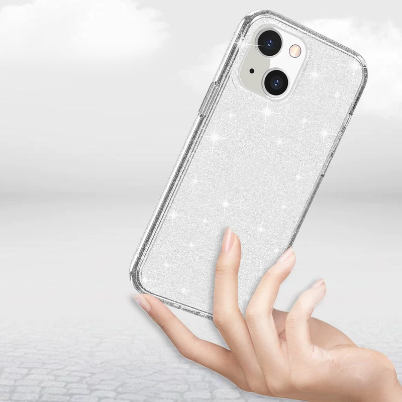 Apple iPhone 13 Case Shining Glitter Transparent Zore Redos Cover - 3