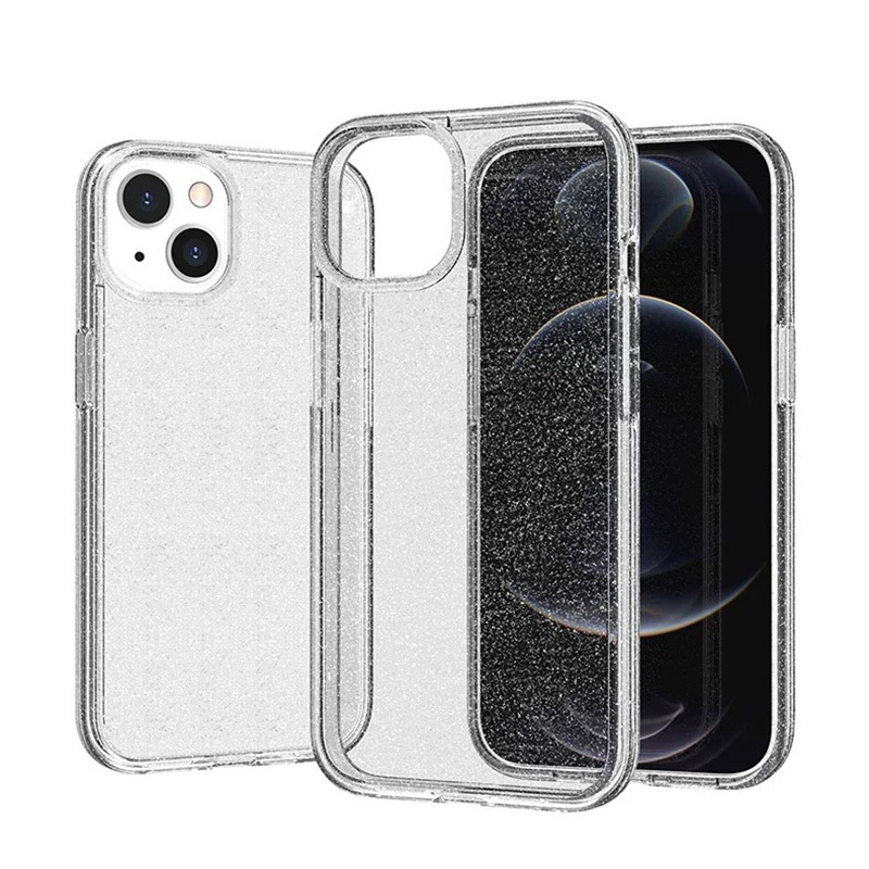 Apple iPhone 13 Case Shining Glitter Transparent Zore Redos Cover - 2