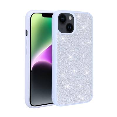 Apple iPhone 13 Case Shiny Stone Design Zore Stone Cover - 1