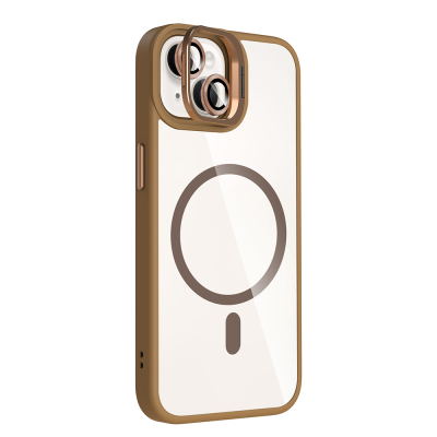 Apple iPhone 13 Case Stand Camera Lens Gift M-Safe Charging Feature Zore Etro Cover - 14