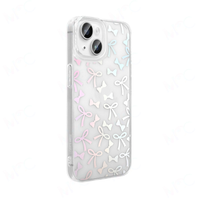 Apple iPhone 13 Case Transparent Figured Zore Folk Hard Cover - 10