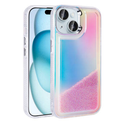 Apple iPhone 13 Case with Airbag Colored Back Surface Bead Design Zore Kumul Cover - 10