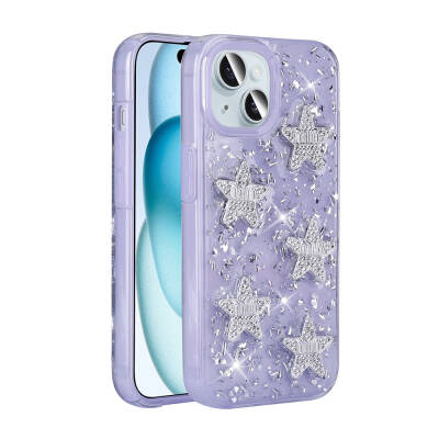 Apple iPhone 13 Case with Airbag Glitter Back Surface Zore Shimmer Silicone Cover - 2