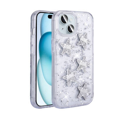 Apple iPhone 13 Case with Airbag Glitter Back Surface Zore Shimmer Silicone Cover - 8