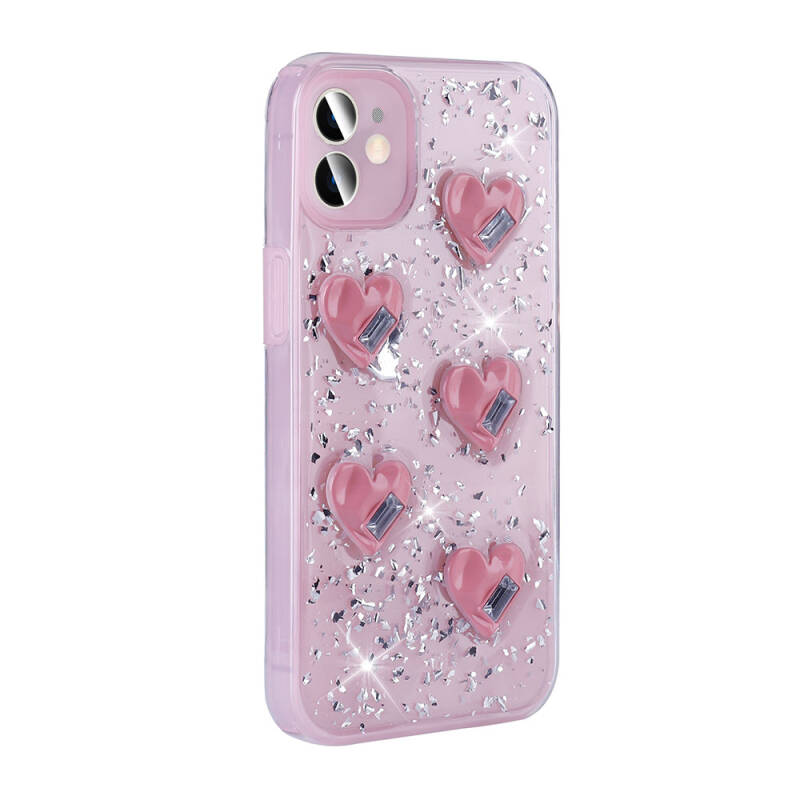 Apple iPhone 13 Case with Airbag Glitter Back Surface Zore Shimmer Silicone Cover - 10