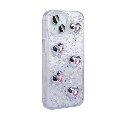 Apple iPhone 13 Case with Airbag Glitter Back Surface Zore Shimmer Silicone Cover - 4