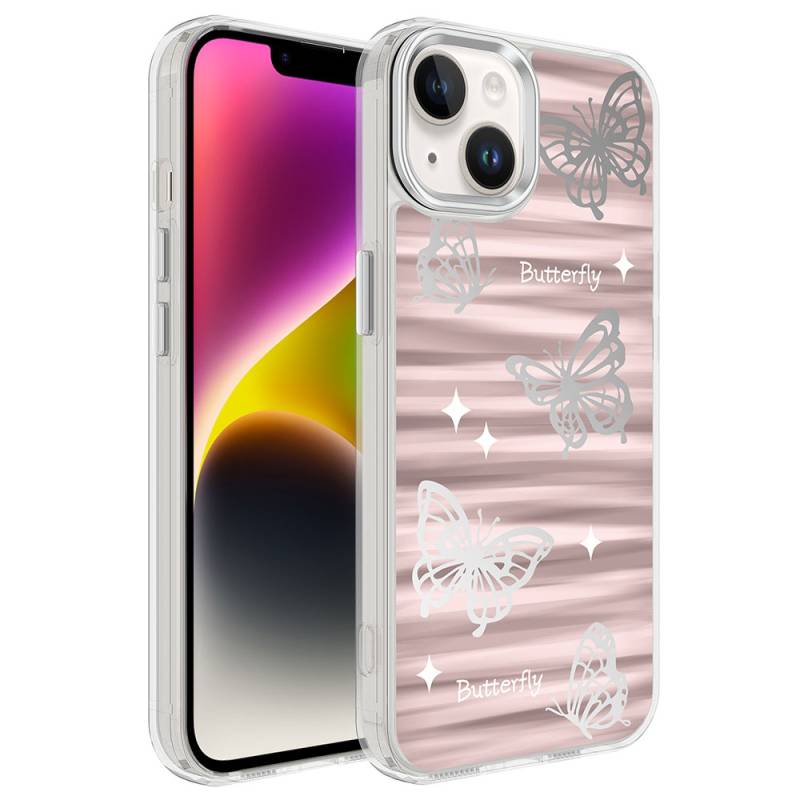 Apple iPhone 13 Case With Airbag Shiny Design Zore Mimbo Cover - 5