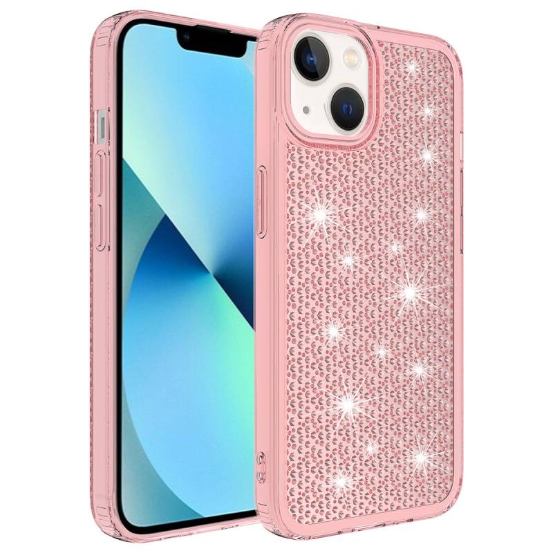 Apple iPhone 13 Case With Airbag Shiny Design Zore Snow Cover - 6