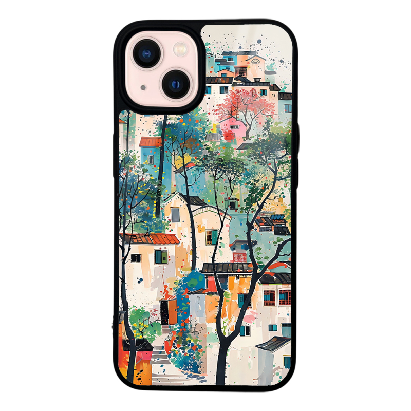 Apple iPhone 13 Case with Camera Protector, Patterned Zore Lusi Cover - 3