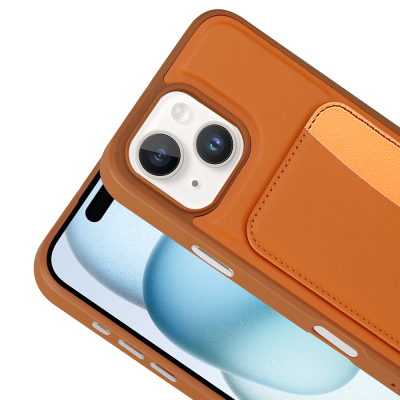 Apple iPhone 13 Case with Card Holder Zore X-Card Silicone Cover - 16