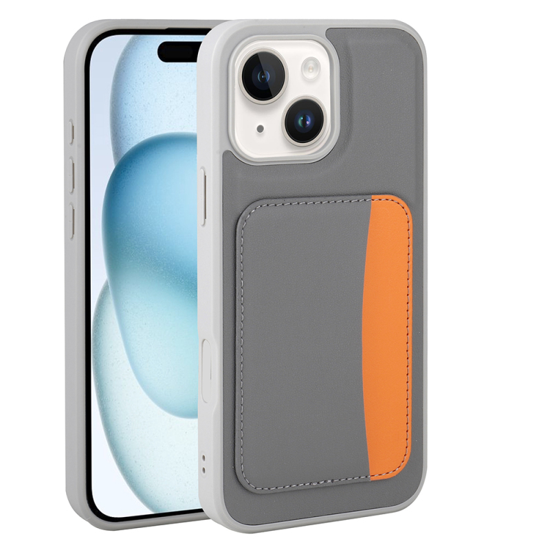 Apple iPhone 13 Case with Card Holder Zore X-Card Silicone Cover - 3