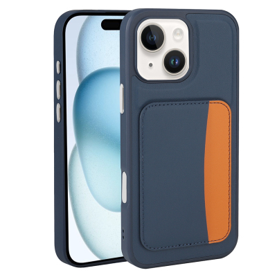 Apple iPhone 13 Case with Card Holder Zore X-Card Silicone Cover - 5