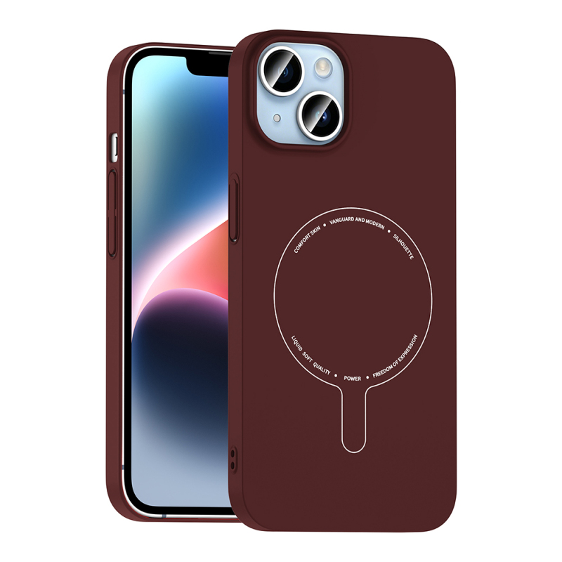 Apple iPhone 13 Case with M-Safe Charging and Camera Protection - Zore Elio Hard PC Cover - 8