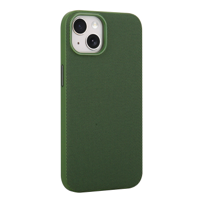 Apple iPhone 13 Case with M-Safe Charging Feature, Fabric Design, Zore Miami Hard PC Cover - 8