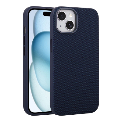 Apple iPhone 13 Case with M-Safe Charging Feature, Fabric Design, Zore Miami Hard PC Cover - 3