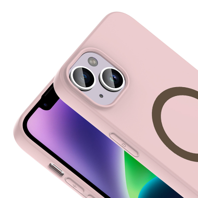 Apple iPhone 13 Case with M-Safe Charging Feature - Zore Aris Silicone Cover - 23