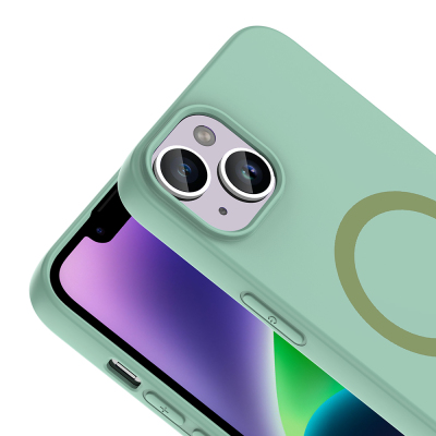 Apple iPhone 13 Case with M-Safe Charging Feature - Zore Aris Silicone Cover - 32