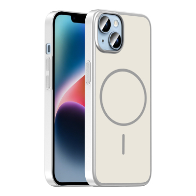 Apple iPhone 13 Case with M-Safe Charging Feature Zore Lora PC Cover - 3