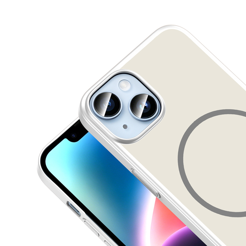 Apple iPhone 13 Case with M-Safe Charging Feature Zore Lora PC Cover - 15