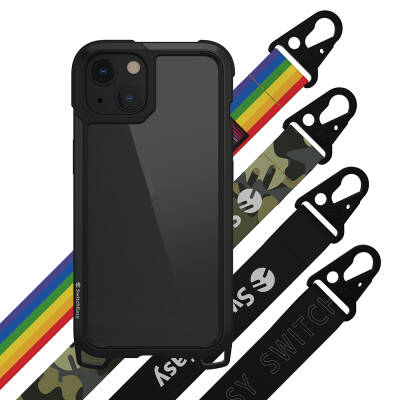 Apple iPhone 13 Case with Neck Strap Composite Design Shock Preventive Licensed Switcheasy Odyssey Cover - 9