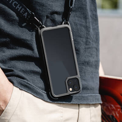 Apple iPhone 13 Case with Neck Strap Composite Design Shock Preventive Licensed Switcheasy Odyssey Cover - 12