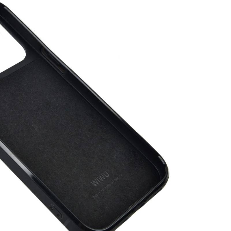 Apple iPhone 13 Case Wiwu Croco Pattern Calfskin Original Leather Cover - 9
