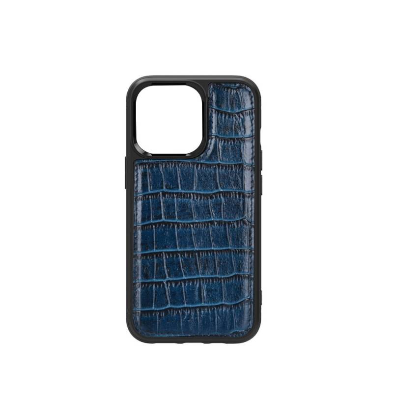 Apple iPhone 13 Case Wiwu Croco Pattern Calfskin Original Leather Cover - 4
