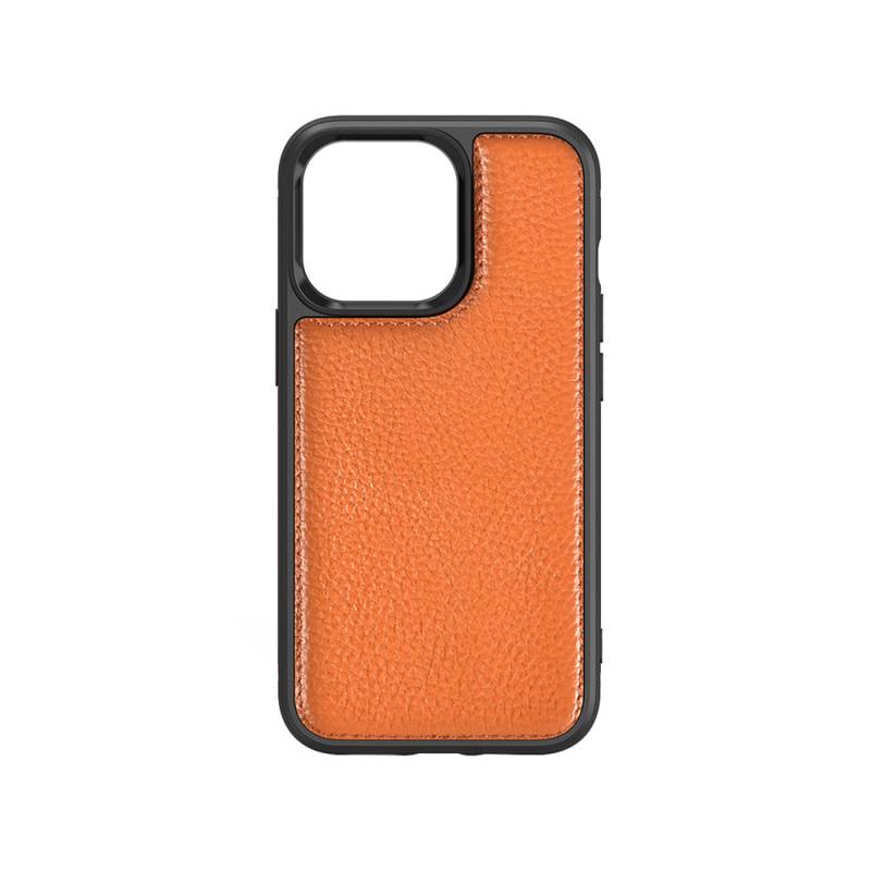 Apple iPhone 13 Case Wiwu Genuine Leather Plastic Calfskin Original Leather Cover - 1