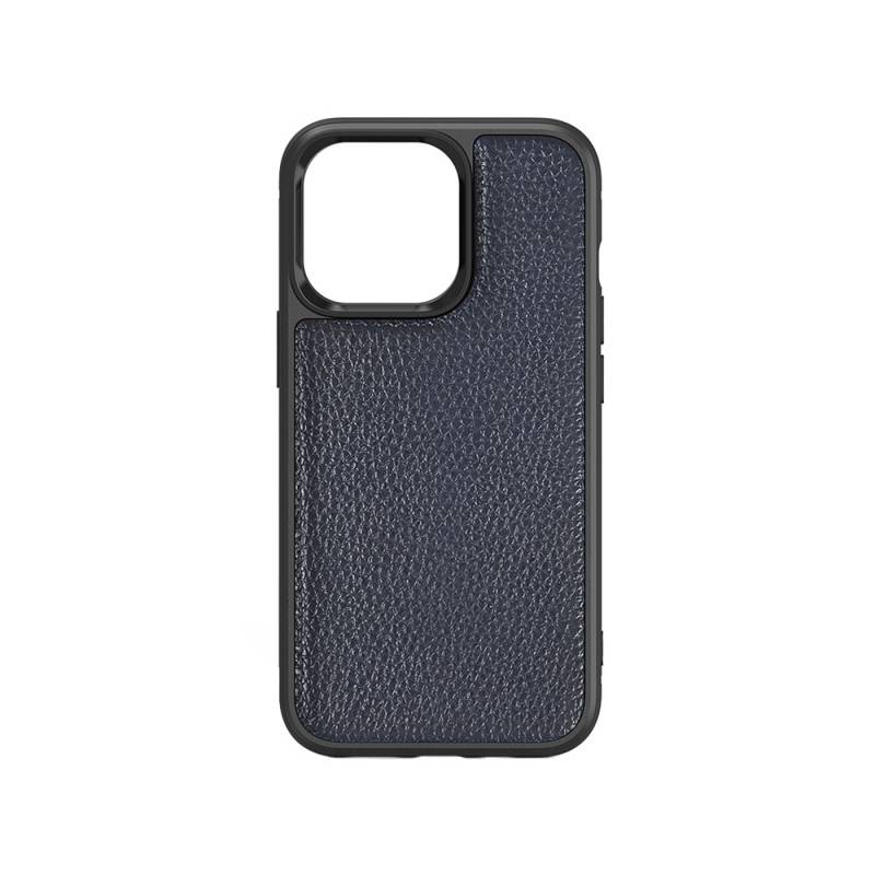 Apple iPhone 13 Case Wiwu Genuine Leather Plastic Calfskin Original Leather Cover - 7
