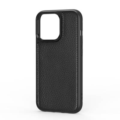 Apple iPhone 13 Case Wiwu Genuine Leather Plastic Calfskin Original Leather Cover - 14