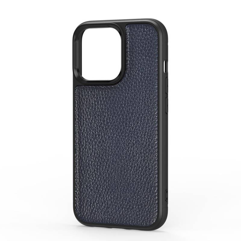 Apple iPhone 13 Case Wiwu Genuine Leather Plastic Calfskin Original Leather Cover - 16